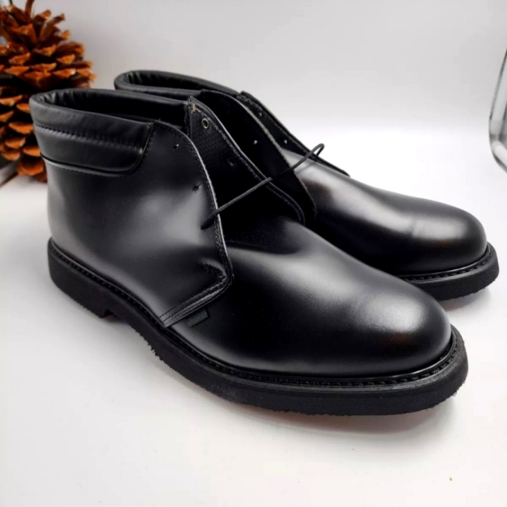 Bates 00078 Mens Lites Work Shoe Leather Padded Collar Chukka 13 D Retail $185